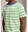 (ボーイズ 2才～7才)ストライプド コットン ジャージー ポケット Tシャツ