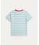 (ボーイズ 2才～7才)ストライプド コットン ジャージー ポケット Tシャツ
