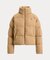 ケーブル ウールカシミヤ パッファー ジャケット