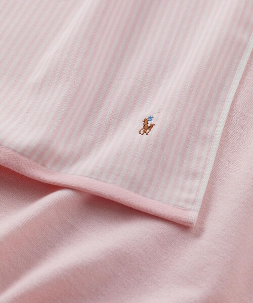新品　ラルフローレン　ハーフ タオルケット　オックスフォードストライプ RALPH LAUREN｜オックスフォード ストライプド ハーフ