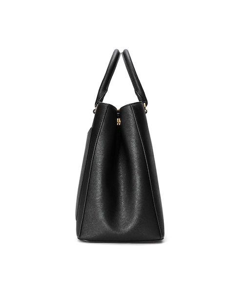 クロスハッチ レザー ラージ ハンナ サッチェル｜ローレン