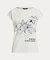 コットンブレンド ジャージー グラフィック Tシャツ