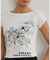 コットンブレンド ジャージー グラフィック Tシャツ