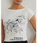 コットンブレンド ジャージー グラフィック Tシャツ