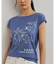 コットンブレンド ジャージー グラフィック Tシャツ
