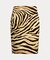 ゼブラプリント リネンコットン ペンシル スカート