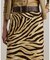 ゼブラプリント リネンコットン ペンシル スカート