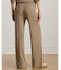リブニット カシミヤ ワイドレッグ パンツ