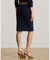フェイクレザートリム ポンチ ペンシル スカート