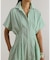 ストライプド プリーテッド ブロードクロス シャツドレス