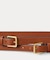 レザー ダブルバックル スタックド ワイド ベルト