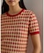 ハウンドトゥース ショートスリーブ セーター