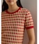 ハウンドトゥース ショートスリーブ セーター