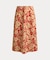 フローラル クレープ ミディ スカート