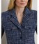 コットンブレンド ブークレ ブレザー