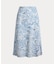 ペイズリー クレープ ミディ スカート