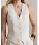 リネンブレンド ツイル ベスト