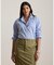 ストライプド コットン ブロードクロス シャツ