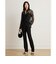 リラックス フィット フローラル レース シャツ