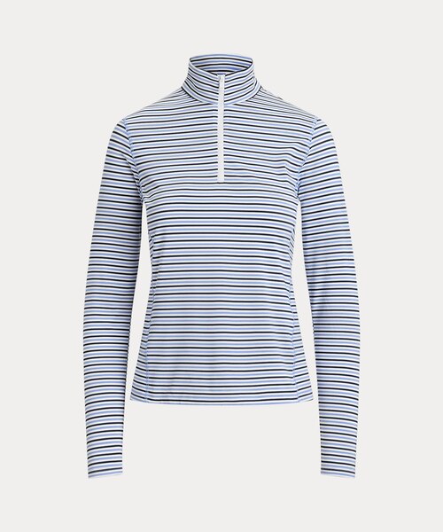 RLX）ストライプド パフォーマンス クォータージップ｜ポロ ゴルフ