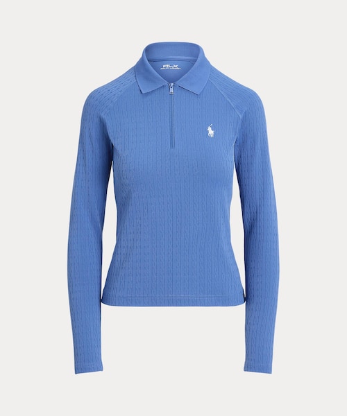 RLXケーブル ジャカード クォータージップ ポロシャツ RALPH LAUREN