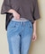 【再入荷】WEB限定 ウエストリブ デニム サルエルパンツ