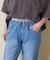 【再入荷】WEB限定 ウエストリブ デニム サルエルパンツ