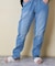 【再入荷】WEB限定 ウエストリブ デニム サルエルパンツ