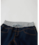 【再入荷】WEB限定 ウエストリブ デニム サルエルパンツ