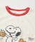 PEANUTS ( ピーナッツ ) スヌーピー OE天竺 パウダー加工 プリント Tシャツ