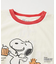 PEANUTS ( ピーナッツ ) スヌーピー OE天竺 パウダー加工 プリント Tシャツ