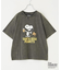 PEANUTS ( ピーナッツ ) スヌーピー OE天竺 パウダー加工 プリント Tシャツ