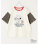 PEANUTS ( ピーナッツ ) スヌーピー OE天竺 パウダー加工 プリント Tシャツ