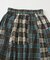 先染め チェック 切替 ギャザースカート