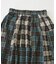 先染め チェック 切替 ギャザースカート