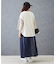 WEB限定 コットン ツイル モヤ プリント パネル スカート