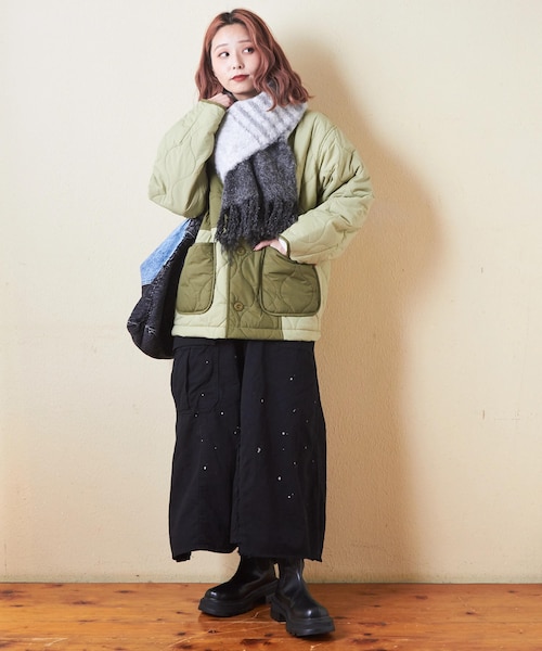 ブラッシング ニット マフラー｜キューブシュガーの通販｜&mall