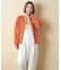 21/-OE天竺 カットソー パウダー加工 ヘンリーネック カーディガン