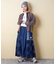 21/-OE天竺 カットソー パウダー加工 ヘンリーネック カーディガン