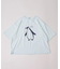 21/-OE天竺 ハードウォッシュ ペンギン プリント Tシャツ