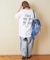32/-天竺 オゾン加工 ロゴプリント ビッグ Tシャツ