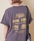 32/-天竺 オゾン加工 ロゴプリント ビッグ Tシャツ