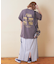 32/-天竺 オゾン加工 ロゴプリント ビッグ Tシャツ