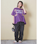 トンプキン天竺 ケミカル加工 リメイク風 切替 ビッグTシャツ