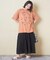 32/-スラブ天竺 マリン 刺繍 Tシャツ