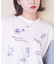 32/-スラブ天竺 マリン 刺繍 Tシャツ