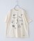 32/-スラブ天竺 マリン 刺繍 Tシャツ