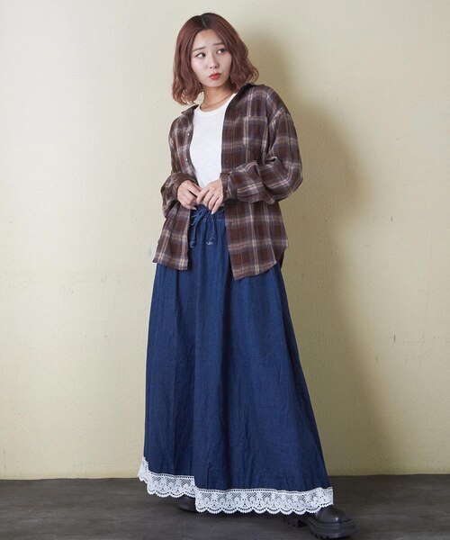 soor ploom⭐︎デニムスカート soor ploom デニムスカート