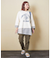 チェック × カットソー シャツ ドッキング プルオーバー