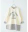 チェック × カットソー シャツ ドッキング プルオーバー